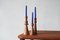 Scandinavian Wooden Candleholders, Set of 3, Image 3