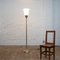 Lámpara de pie Arton Déco de latón opalino, años 30, Imagen 6