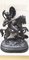 Escultura que representa a un guerrero a caballo, década de 1800, bronce, Imagen 6