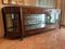 Large Sideboard in Walnut, Glass and Brass, 1890s 1