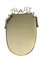 Miroir Mural Vintage en Bronze, 1940s 1