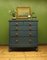 Large Blue Bow Fronted Chest of Drawers No2 2