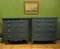 Large Blue Bow Fronted Chest of Drawers No2, Image 23