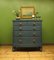 Large Blue Bow Fronted Chest of Drawers No2 13