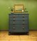 Large Blue Bow Fronted Chest of Drawers No2, Image 13