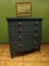 Large Blue Bow Fronted Chest of Drawers No1 13