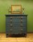Large Blue Bow Fronted Chest of Drawers No1 2