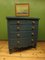 Large Blue Bow Fronted Chest of Drawers No1 12
