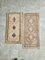 Traditional Handwoven Oushak Wool Rugs, Set of 2 1