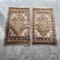 Traditional Handwoven Wool Oushak Yastik Bath Mats, Set of 2, Image 1