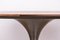 Large Round Coffee Table with Brushed Aluminum Tulip Foot and Zebrano, 1960s, Image 11