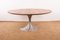 Large Round Coffee Table with Brushed Aluminum Tulip Foot and Zebrano, 1960s 2