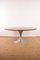 Large Round Coffee Table with Brushed Aluminum Tulip Foot and Zebrano, 1960s 7