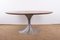 Grande Table Basse Ronde avec Pied Tulip en Aluminium Brossé et Zebrano, 1960s 8