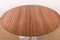 Large Round Coffee Table with Brushed Aluminum Tulip Foot and Zebrano, 1960s 9