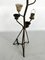 Lámpara de pie Mid-Century de latón al estilo de Arredoluce Monza, Italia, años 50, Imagen 5