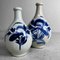 Meiji-Ra Porcelain Tokkuri Sake Bottles, Japan, 1890s, Set of 2 2