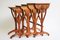 Art Nouveau Nesting Tables in Walnut by Emile Galle Thistle, 1905, Set of 4, Image 13