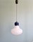 Vintage Ceiling Lamp in White Opaline of Bulbous Shape, 1970s 1