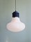 Vintage Ceiling Lamp in White Opaline of Bulbous Shape, 1970s 8