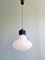 Vintage Ceiling Lamp in White Opaline of Bulbous Shape, 1970s 3