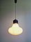 Vintage Ceiling Lamp in White Opaline of Bulbous Shape, 1970s 4