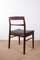 Danish Chairs in Rosewood and New Skai by Henning Kjaernulf for Vejle Stole, 1960s, Set of 4 1