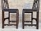 Early 20th Century Spanish Carved Chairs with Wood Seat, 1890s, Set of 2 6