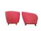 Italian Red Fabric Armchairs by Gio Ponti, 1950s, Set of 2 7