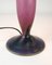French Table Lamp in Dark Purple and Bordeaux from Le Verre Francais, 1920s 9
