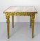 French Louis XVI Style Square Side Table in Brass and Marble, 1960, Image 6