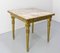 French Louis XVI Style Square Side Table in Brass and Marble, 1960, Image 3