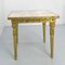 French Louis XVI Style Square Side Table in Brass and Marble, 1960 5