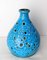 Vintage French Blue Vase, 1970s 3
