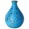 Vintage French Blue Vase, 1970s 1