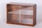 Small Art Deco Display Bookcase in Walnut and Glass, 1930s 2