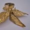 Willy Daro Style Brass Flowers Wall Lights, 1970, Set of 3 7