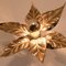 Willy Daro Style Brass Flowers Wall Lights, 1970, Set of 3 11