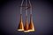 Danish Copper and Rosewood Caskade Pendant Lamp, 1950s, Image 2
