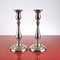 Candleholders in 800 Silver from Greggio, Set of 2 1