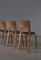 Vintage Model 66 Chairs in Laminated Birch by Alvar Aalto for Artek, 1960s, Set of 4, Image 11