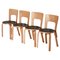 Vintage Model 66 Chairs in Laminated Birch by Alvar Aalto for Artek, 1960s, Set of 4 1
