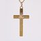 French 18 Karat Rose Gold Christ Cross Pendant 10