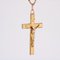 Ciondolo a forma di croce di Cristo in oro rosa 18 carati, Francia, Immagine 6