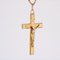 French 18 Karat Rose Gold Christ Cross Pendant 6