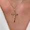 French 18 Karat Rose Gold Christ Cross Pendant, Image 7