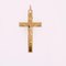 French 18 Karat Rose Gold Christ Cross Pendant 8