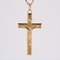 French 18 Karat Rose Gold Christ Cross Pendant, Image 4