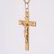 French 18 Karat Rose Gold Christ Cross Pendant 5
