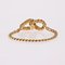 Moderno anello a catena intrecciata in oro giallo 18 carati, Immagine 6